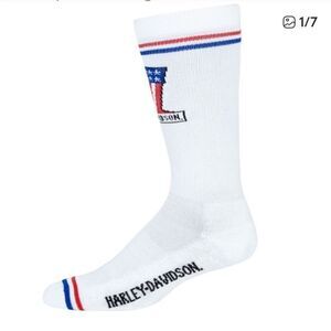Harley-Davidson Patriotic Number 1 Stars and Stripes Theme, 2 Pairs, Size L, NWT